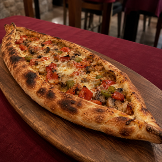 Kaşarlı Sebzeli Pide görseli
