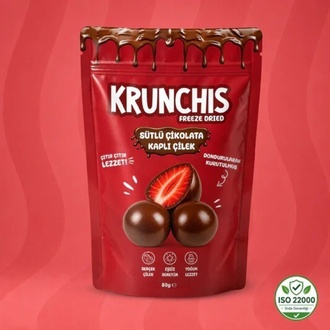 Krunchıs Sütlü Çikolata Çilek görseli