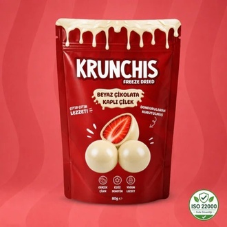 Krunchıs Beyaz Çikolata Çilek görseli