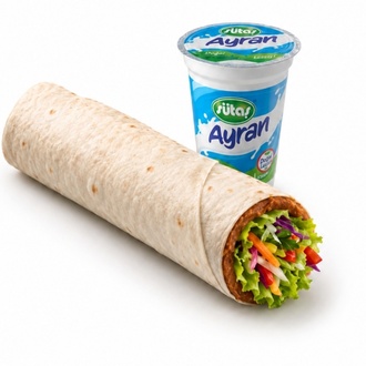 Mega Dürüm Menü (130 Gr.) + Ayran görseli