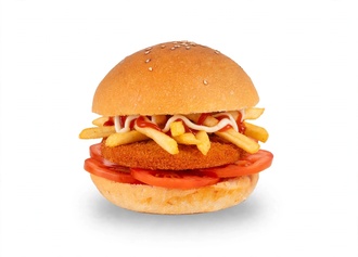 Hamburger Ekmeğinde Nugget 100 Gr görseli