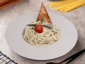 Kremalı & Mantarlı Spagetti görseli