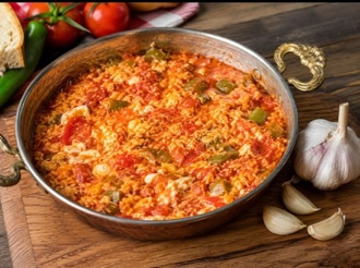 Sarımsaklı Menemen görseli