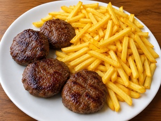 Köfte - Patates Kızartması görseli