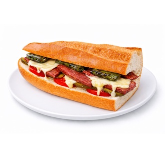 Yarım Ekmek Arası Kaşarlı Dana Sucuk görseli