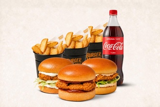 3'Lü Tavuk Smash Burger Menü (Seçiminize Göre) görseli