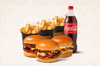 3’Lü Et Burger Menü (Seçiminize Göre) görseli