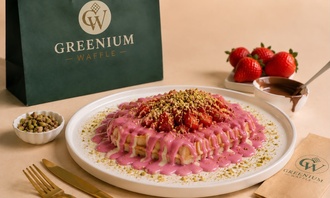 Frambuazlı Waffle görseli