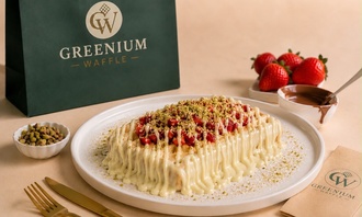 Beyaz Çikolatalı Waffle görseli