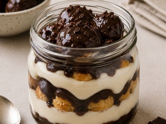 Çikolatalı Profiterol görseli