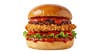 Chili Smoky Burger (Acılı) + Patates Kızartması görseli