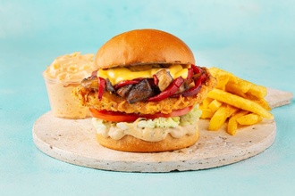 Mushroom Chicken Burger görseli