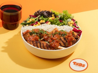 Salsa Soslu Izgara Tavuk Basmati Pilav görseli