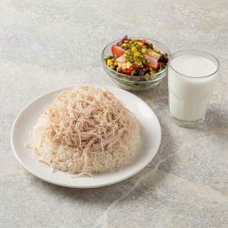 Tavuk Pilav + Salata + Ayran Menü görseli