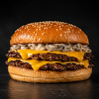 🍔 Mushroom Smash Burger + Patates Kızartması görseli