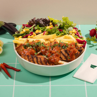 Salsa Soslu Izgara Tavuk Tava görseli