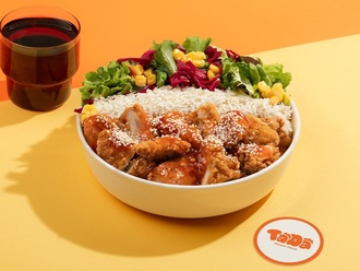 Sweet Chili Soslu Çıtır Tavuk Basmati Pilav görseli