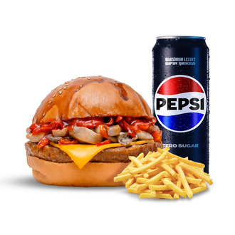 Mushroom Burger Menü görseli
