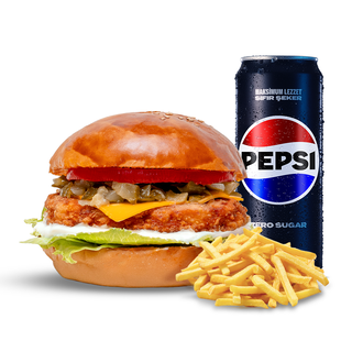Acı Big Chicken Burger Menü görseli
