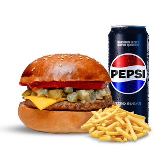 Cheese Burger Menü görseli