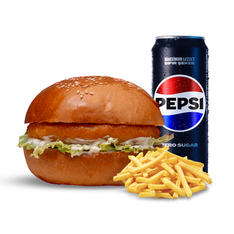Chicken Burger Menü görseli