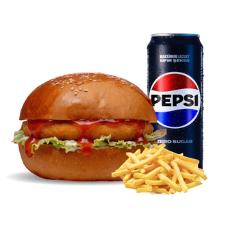 Chicken Hot-sweet Burger Menü görseli
