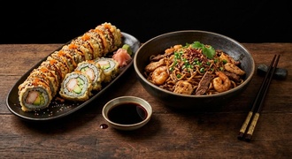 California Tempura Roll+singapur Noodle+1 Adet Coca Cola görseli