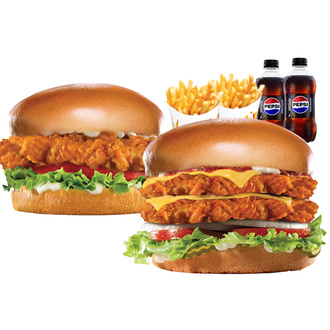 Super Star Tavuk İkili Menü (Chicken Fillet+ Superstar Chicken) görseli