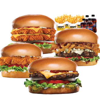 Dörtlü Star Ziyafet Menü (Steakhouse+ Famous Star Chess+ Chicken Fillet+ Superstar Chicken) görseli
