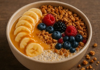 Sütlü Reçelli Yulaf Bowl görseli