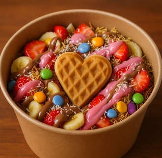 Karışık Waffle Bowl görseli