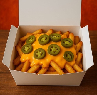 Cheddar Soslu Patates görseli