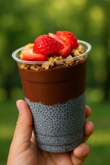 Kakaolu Chia Pudding görseli