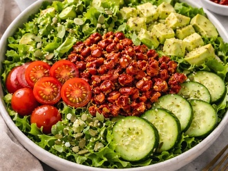 Avokadolu Kuru Domatesli Salata Bowl görseli