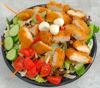 Sporcu Protein Tavuklu Bowl Salata - 300 Gr Crispy Tavuk + 3 Yumurta ( Sağlıklı Yaşam ) görseli