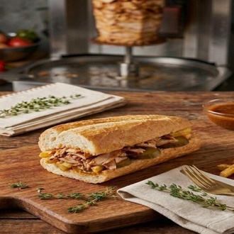 Sarımsaklı Mayonezli Ekmek Arası Tavuk Döner görseli