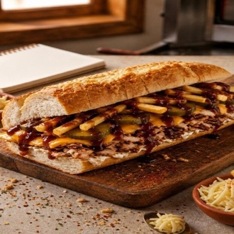 Barbekü Soslu Ekmek Arası Tavuk Döner görseli