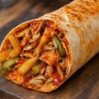 Hot Chili Soslu Tavuk Döner Dürüm görseli