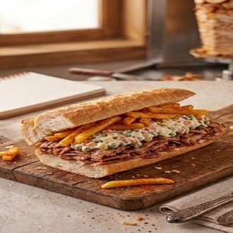 Amerikan Salatalı Ekmek Arası Tavuk Döner görseli