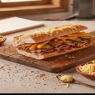 Kaşarlı Ekmek Arası Tavuk Döner görseli