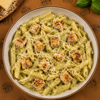 Pesto Soslu Tavuklu Penne görseli