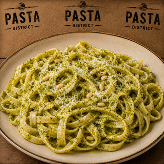 Pesto Soslu Fettuccine görseli