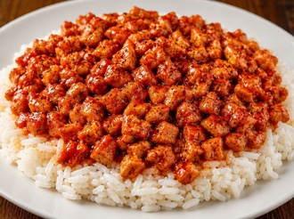 Mega Orta Acı Soslu Tavuk Pilav görseli