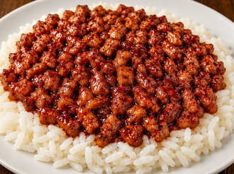Mega Mangal Soslu Tavuklu Pilav görseli