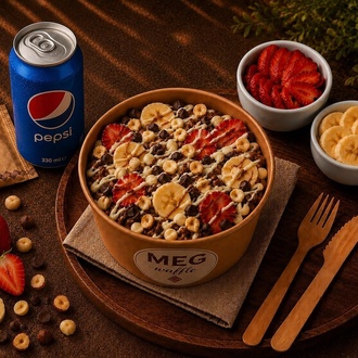 Meg Kova Waffle Klasik + Pepsi Cola 330 Ml görseli