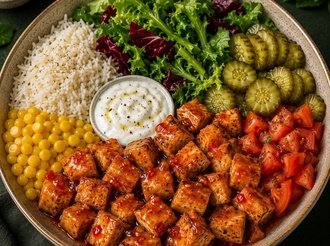 Sweet Chili Soslu Tavuklu Bowl görseli
