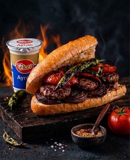 Teksen Ekmek Arası Köfte + Ayran 27 Cl görseli