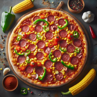 Büyük Boy Albert Einstein Pizza görseli