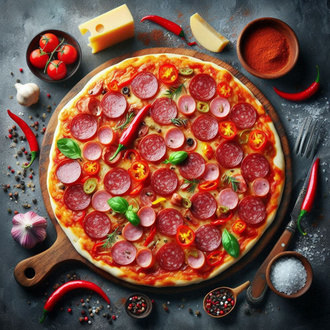 Büyük Boy Edison Pizza görseli
