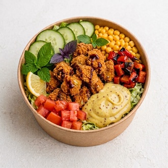 Altın Çıtır Tavuk Bowl & Ballı Hardal görseli